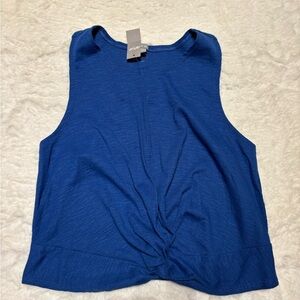 Aerie Royal Blue Twist Front Tank Top